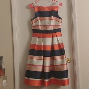 Eliza J Striped Cocktail Dress